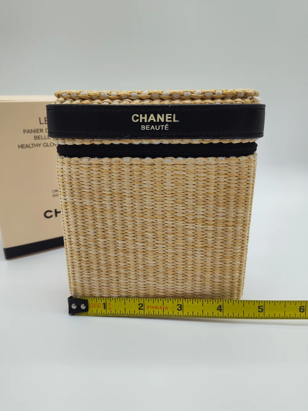 CHANEL BEAUTÉ Les Beiges Woven Beauty Organizer Case NIB With Box